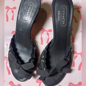 Vintage Coach Kitten Heels
